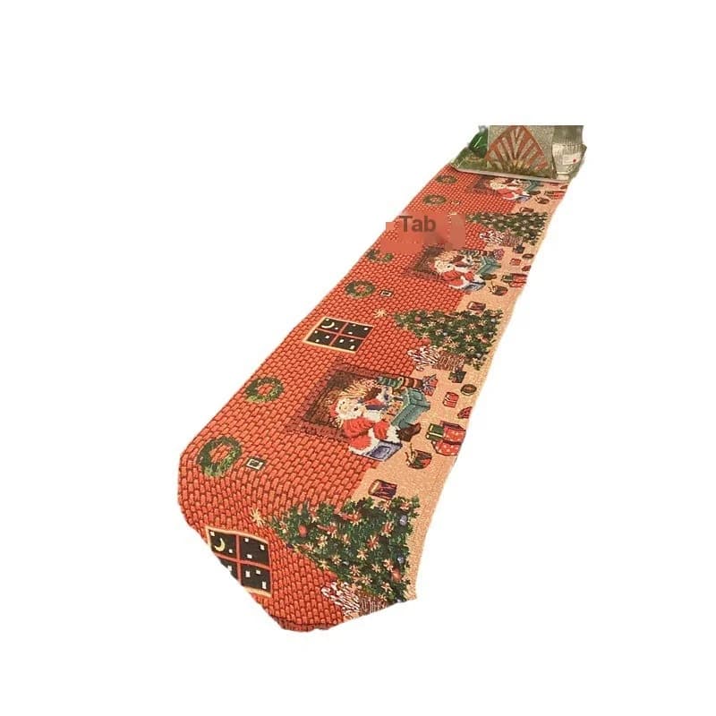Joulupöytäliina, jacquard-kudottu juhlakoriste ruokailuun